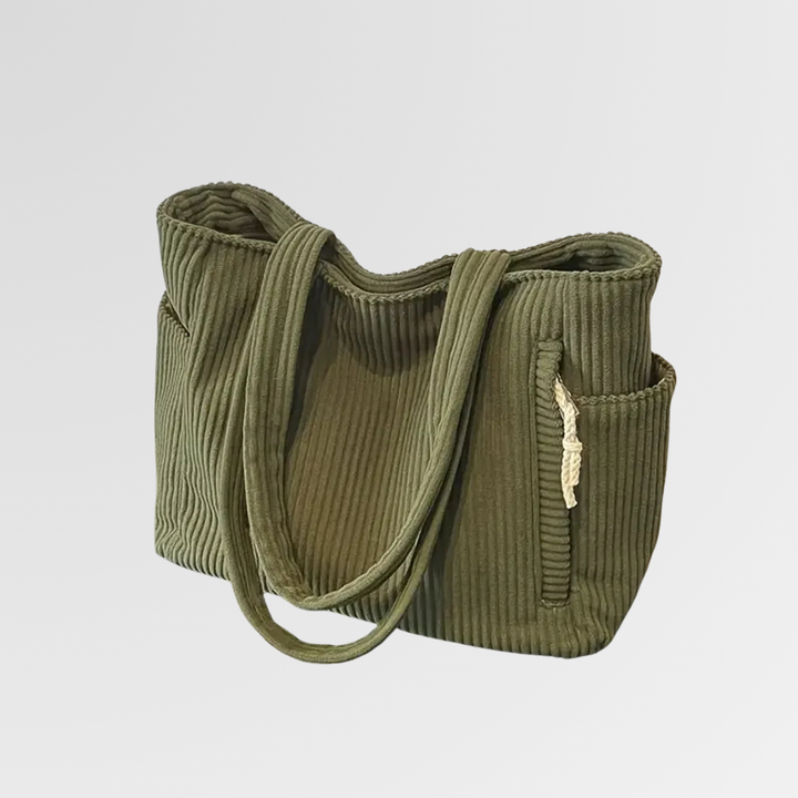 Tilda | Ribbed tote with cord detail