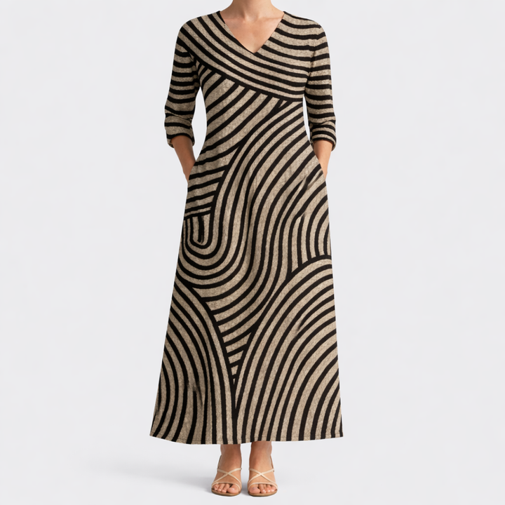 Fiona™ | Elegant Flowing Midi Dress