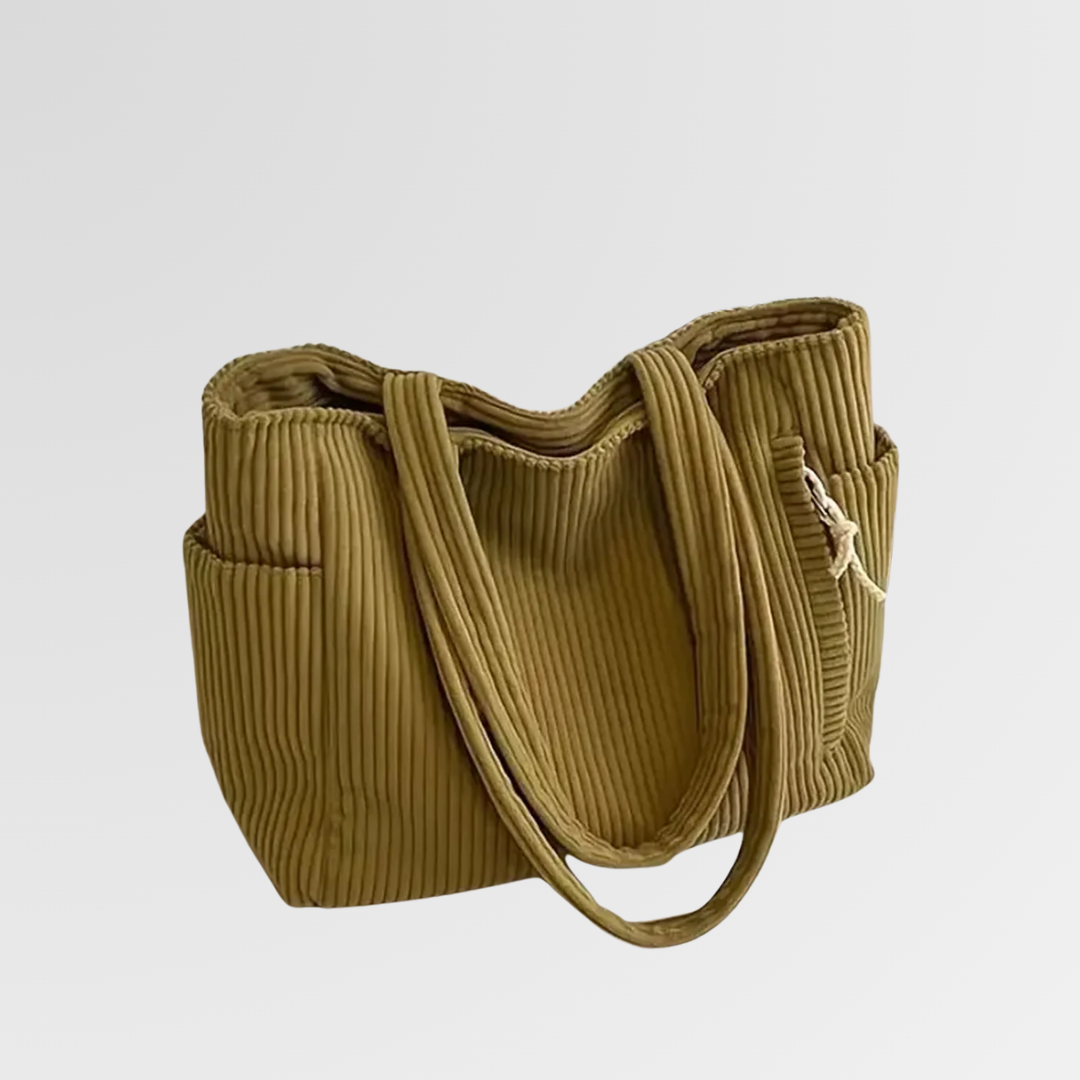 Tilda | Ribbed tote with cord detail
