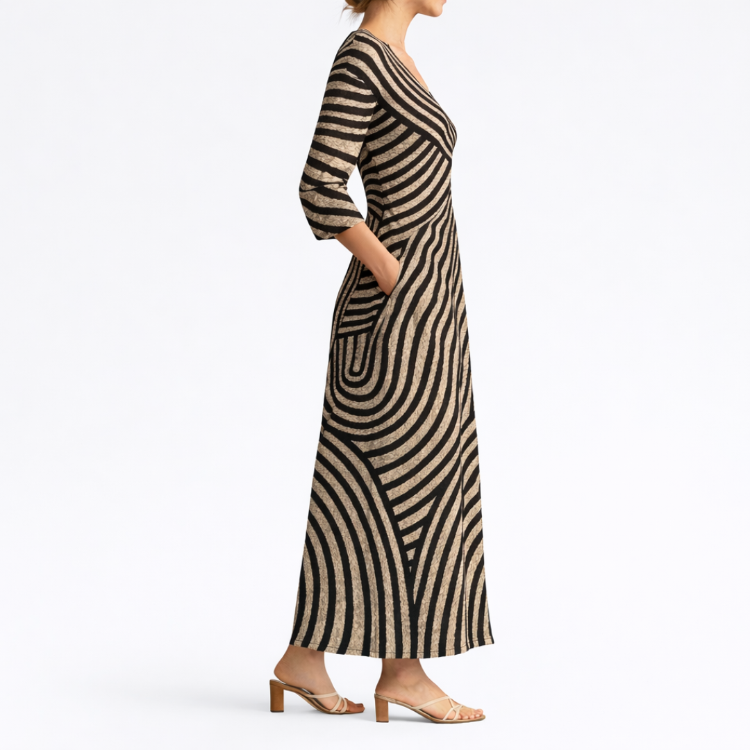 Fiona™ | Elegant Flowing Midi Dress