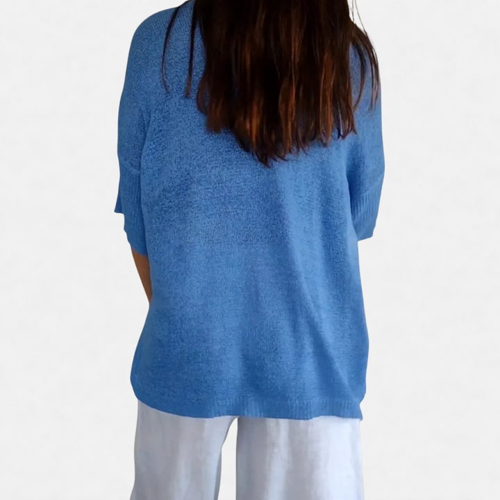 Madison | Knitted V-Neck Top