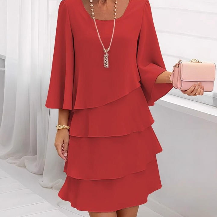 Charlotte | Tiered Ruffle Hem Dress